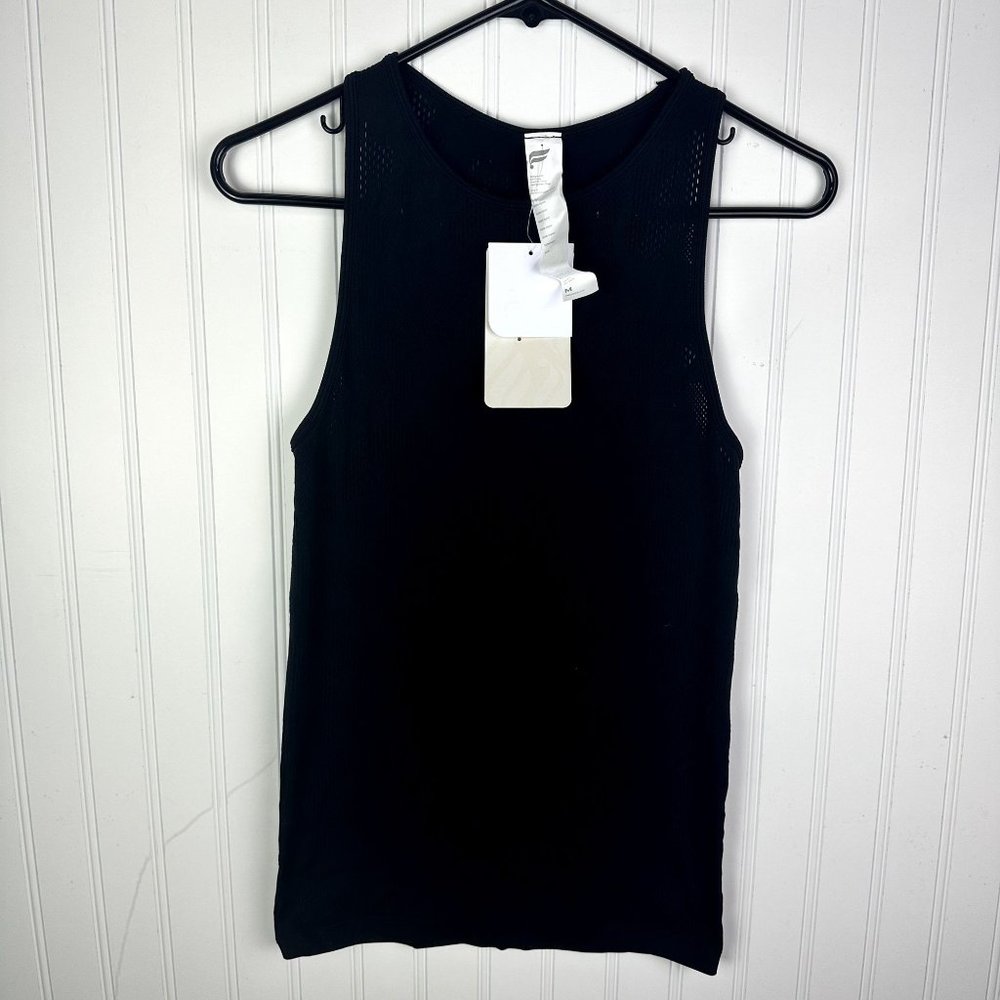 Fabletics Clara Sculptknit Tank Black Size Medium NWT‎